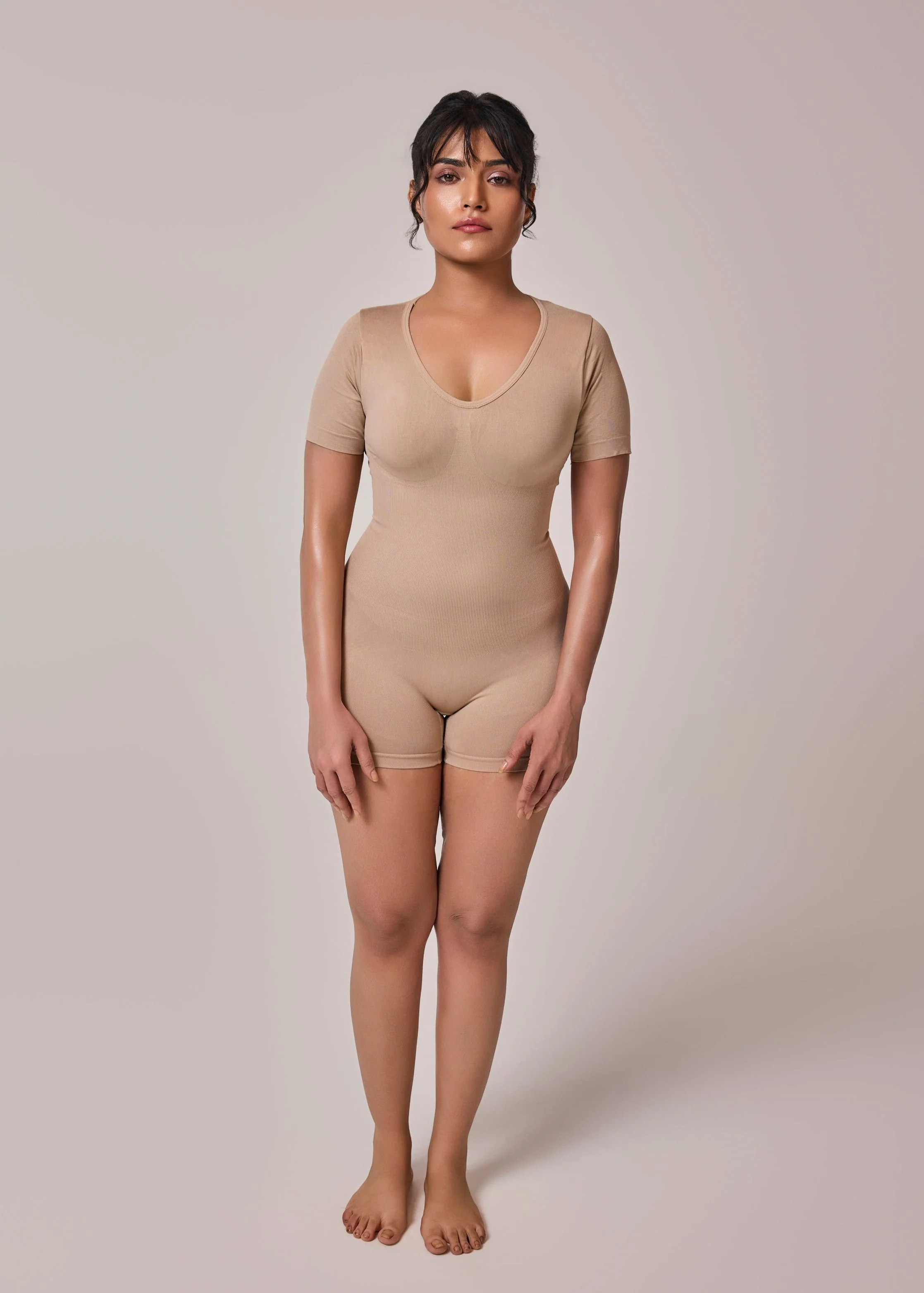 Essentials Cap Sleeves Playsuit Bodyshaper - Image 6