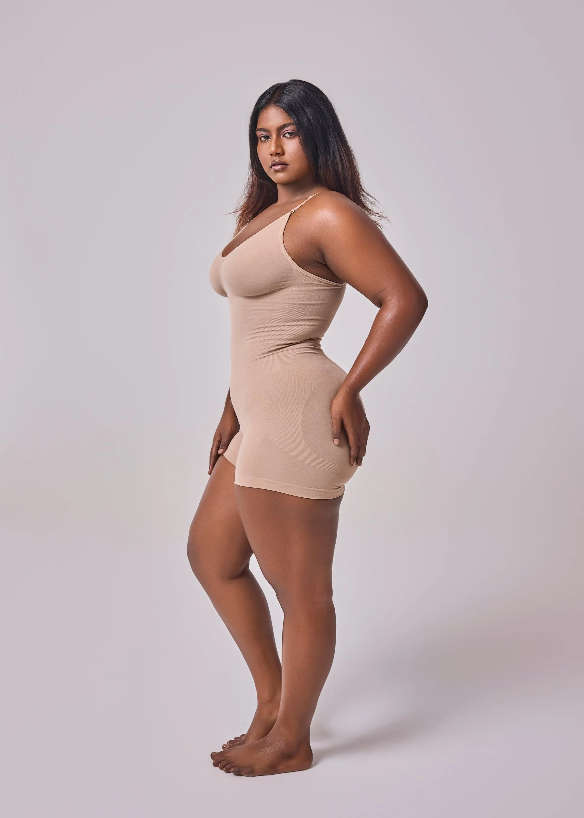Essentials Mid Thigh Bodysuit Bodyshaper - Image 4